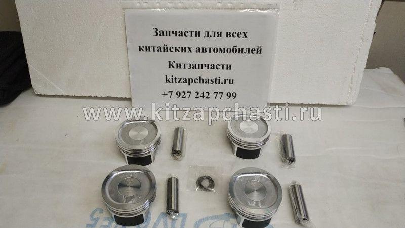 Комплект поршеней +0.25 с пальцами Chery Fora, Vortex Estina Двигатель 484F 484F-1004020BA